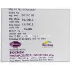 BioDib-M15, ピオグリタゾン/メトホルミン  錠 製造者情報